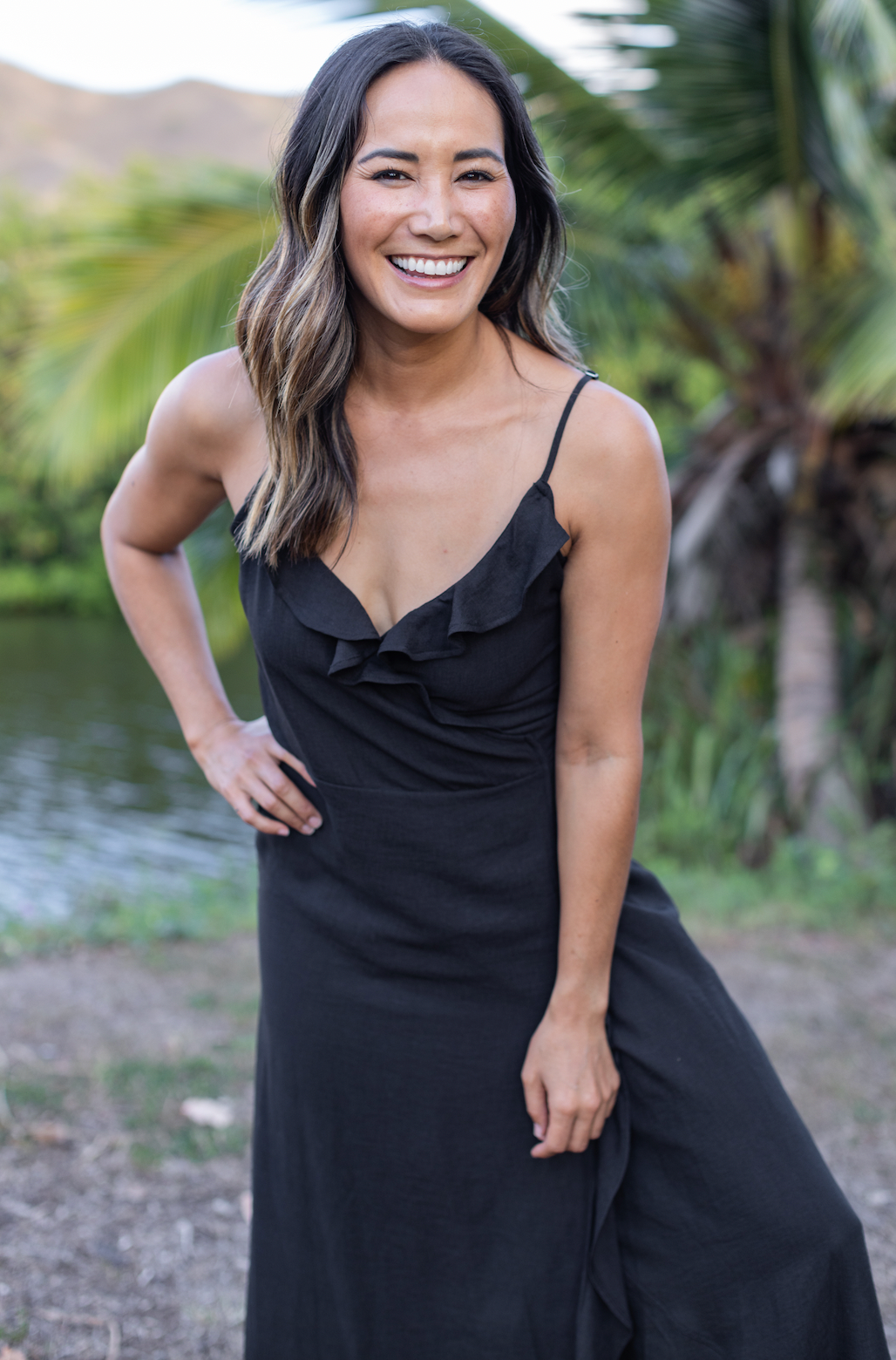 Kiara Black Wrap Dress