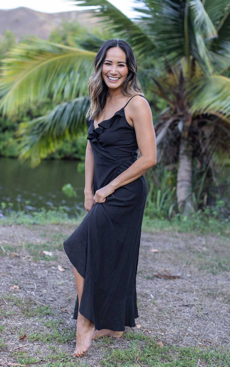 Kiara Black Wrap Dress – LIVE ALOHA DESIGNS