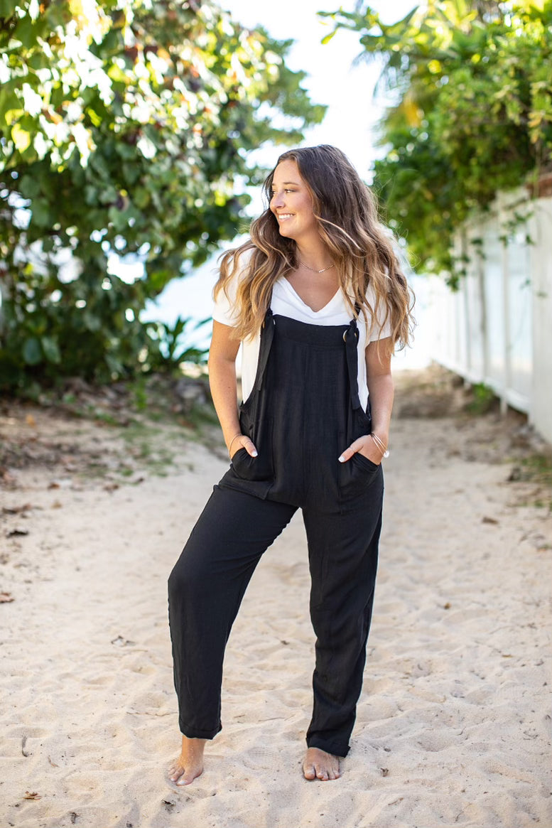 Kaia Overalls - Black