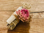 Dahlia, Selenite, and White Sage Smudge Kit