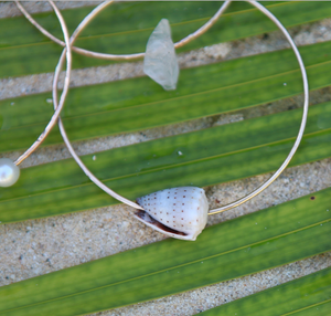 White Cone Shell Bangle